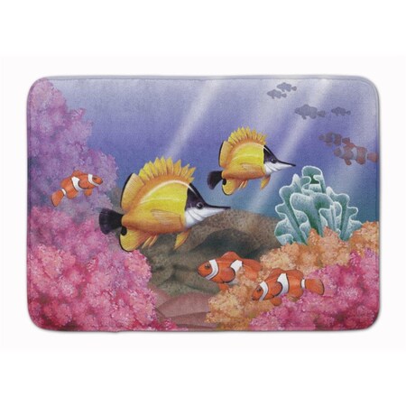 Carolines Treasures Undersea Fantasy 6 Machine Washable Memory Foam Mat PTW2031RUG